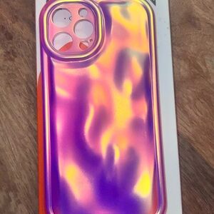 Iridescent Pink Ripple Phone Case